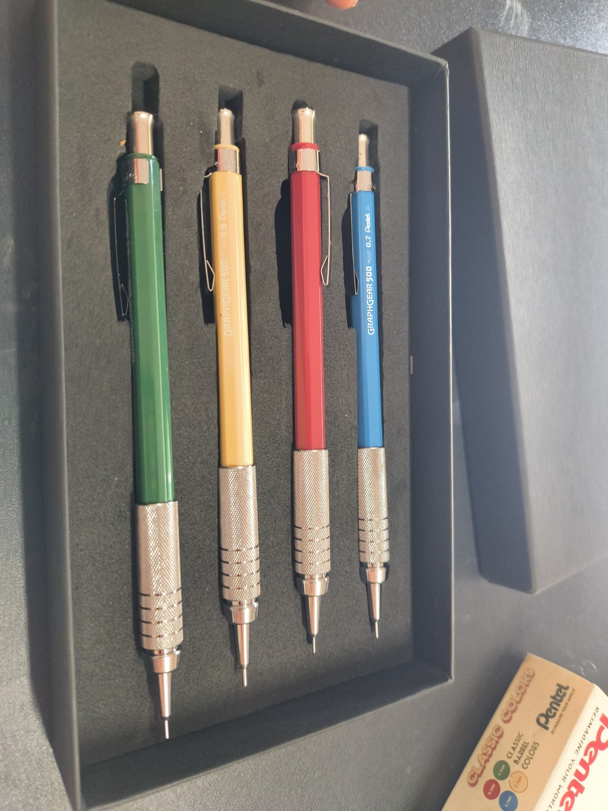 Pentel GraphGear 500 Limited Edition 4 Count (Pack of 1), Multicolor