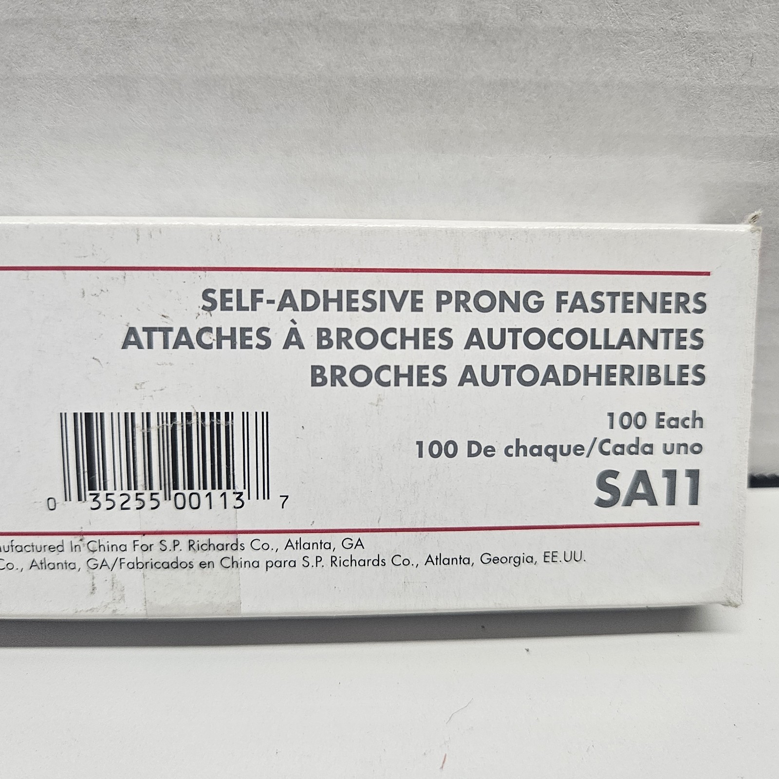 Sparco 160 count Self Adhesive Prong Fasteners 1″ Prong 240 Sheet Capacity SA11