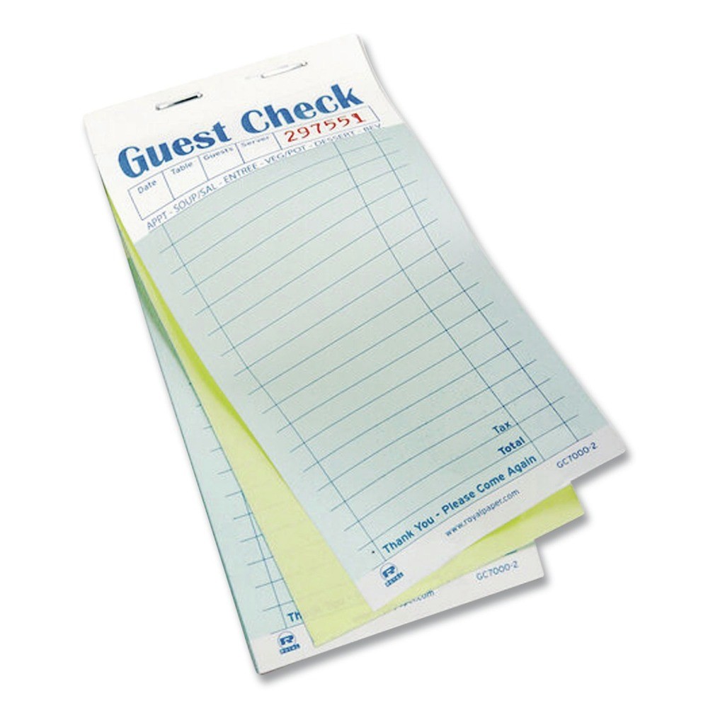AmerCareRoyal GC60002 3.5″ x 6.7″ 17 Lines Guest Check Pad (50 Pads/CT) New