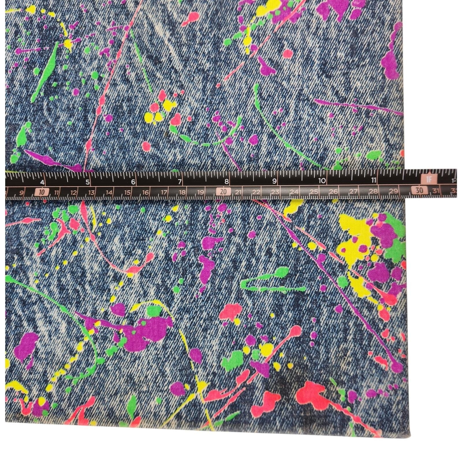 Vintage 80s/90s 1.5″ 3 Ring Binders (2) Pop Art Paint Splatter Fabric Retro
