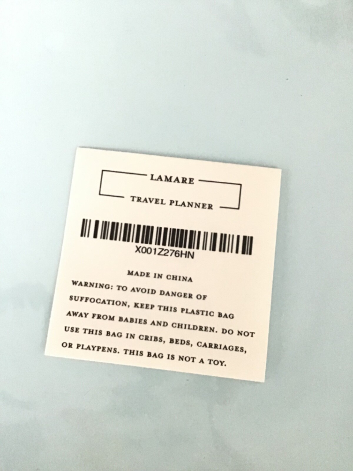 Lamare NEW Soft Light Blue Gold Travel Planner & Journal WANDER ALWAYS
