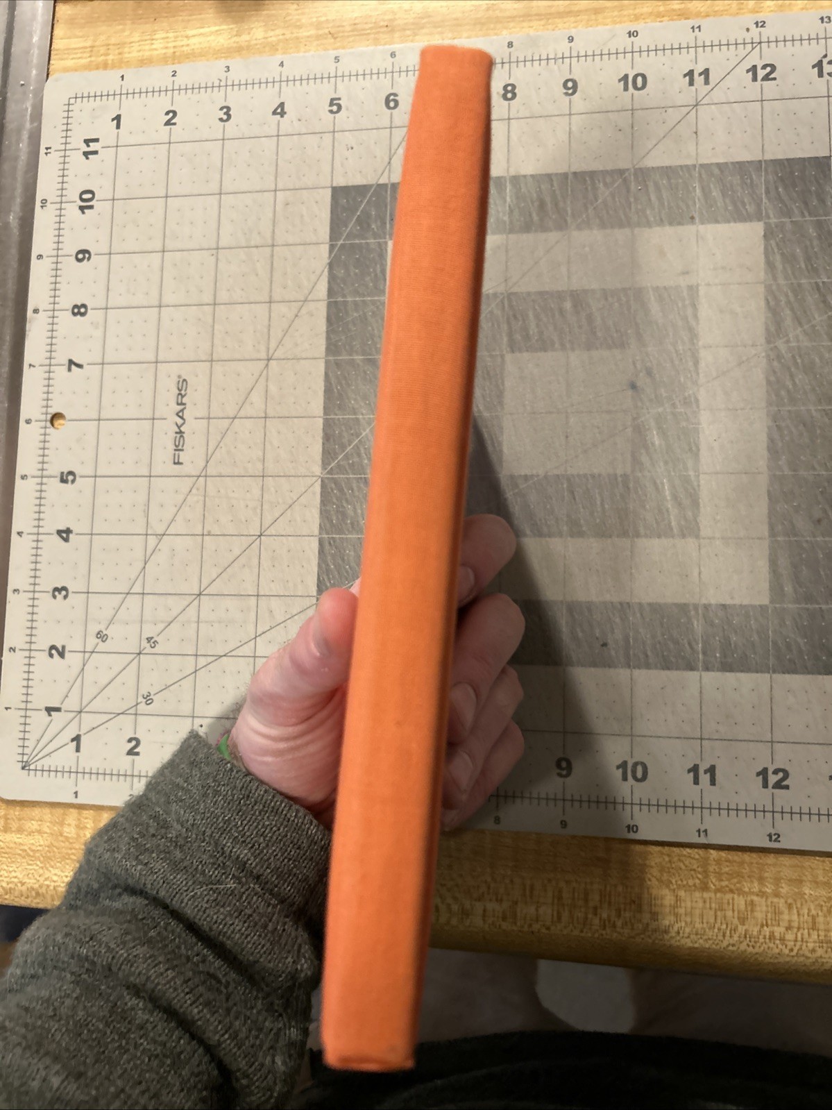 Vtg ScribeMate Lined Journal 5.5 x 8.5″ Red Fabric DUCK Preppy Office SHIPS FREE