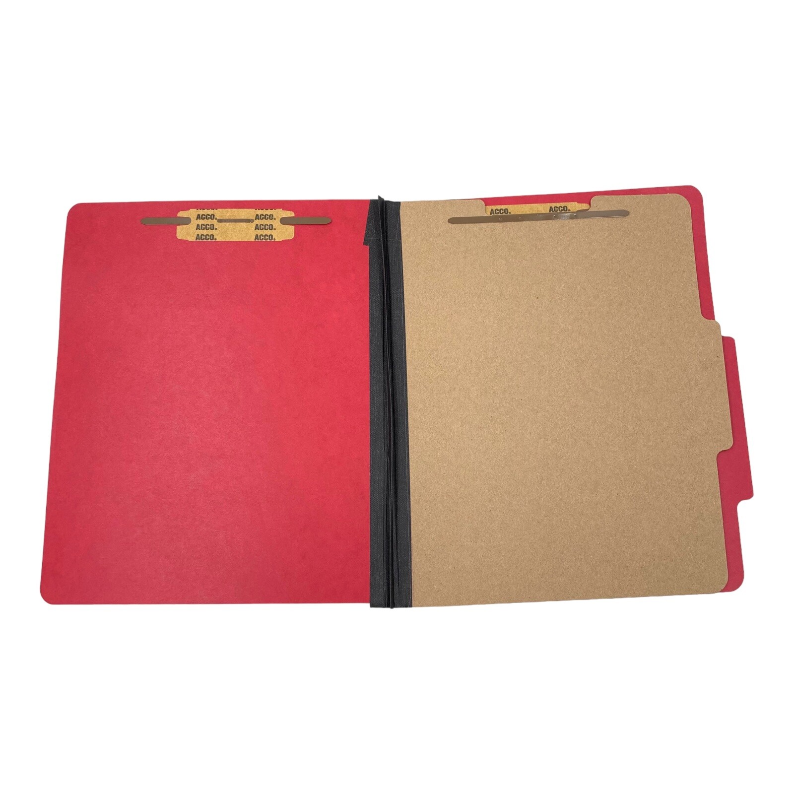 10 Folders Acco 4 Section Red Classification Folders Letter Size