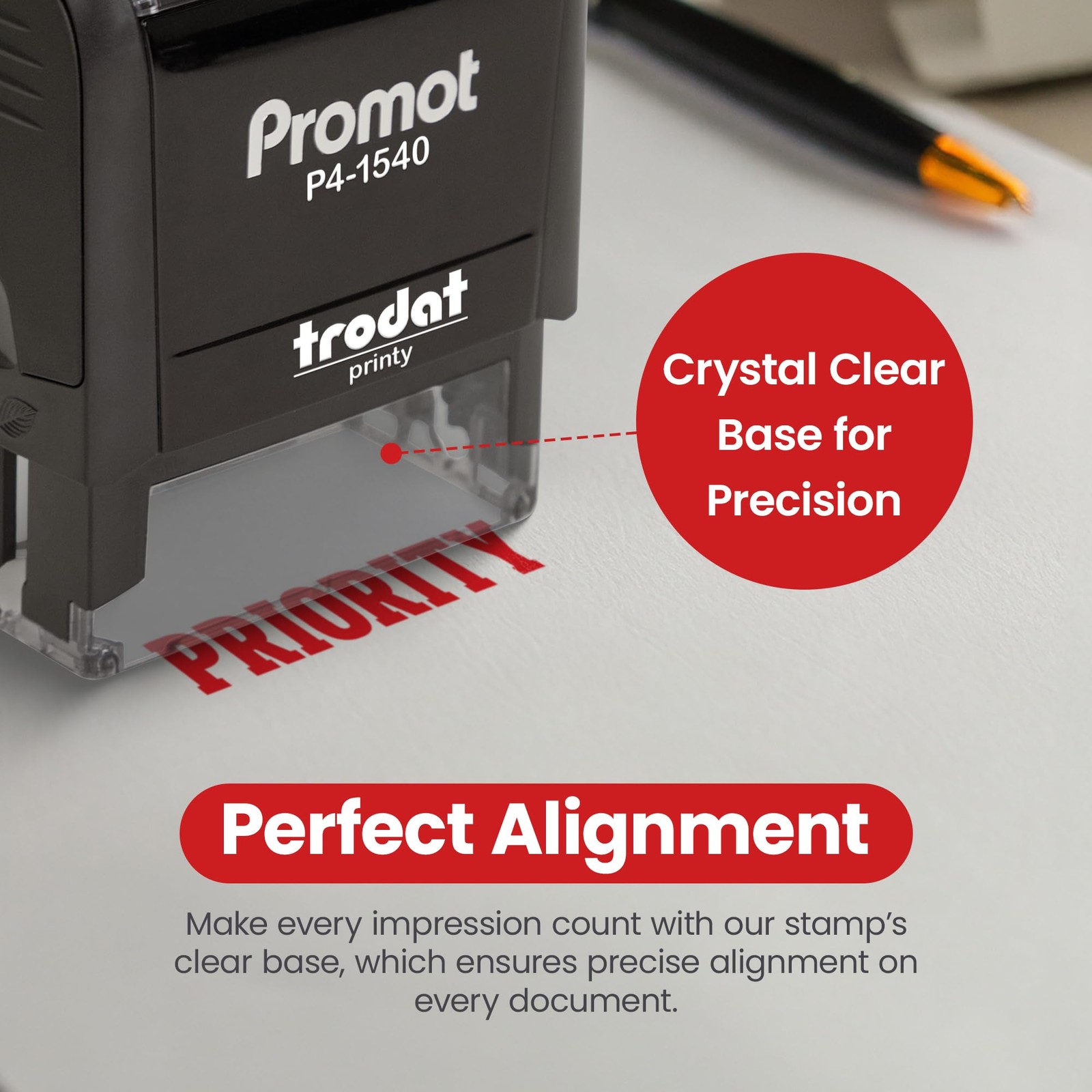 Priority – Self Inking Rubber Stamp – Ink Stamps