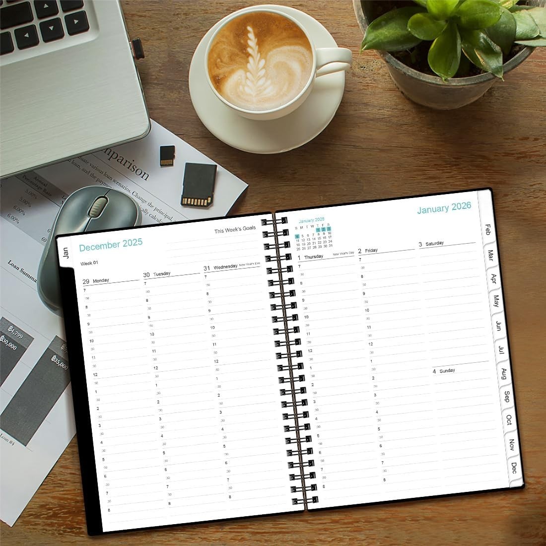 2026 Agenda and Appointment Planner Hourly Daily Planner 2026 from January 2026