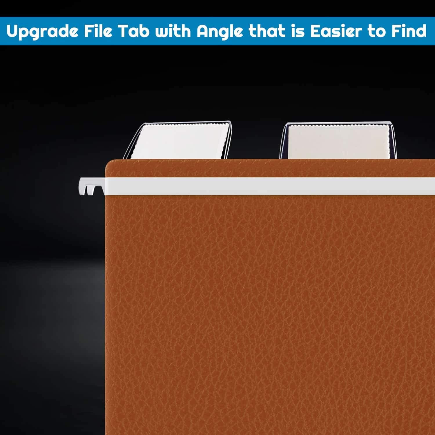 File Folder Tabs, 100 Sets Hanging File Folder Labels 2″ Tabs and Inserts for H