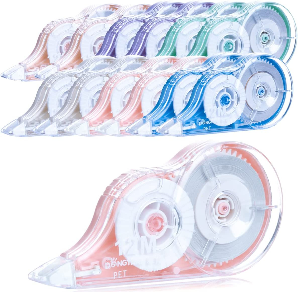 Correction Tape, 12 Pack Correction Tape Dispenser, Easy to Use Applicator for I