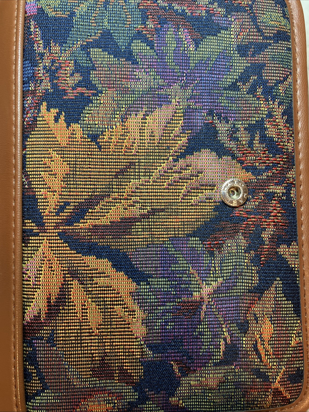 Vintage 90’s Day Runner Floral Tapestry Faux Leather Organizer 6 Ring Planner