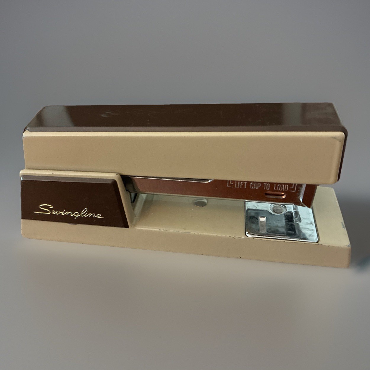 Swingline 737 Vintage Stapler | Brown/Tan Mid Century Modern | 5” | Made In USA