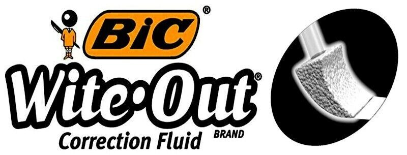 BIC WHITE OUT Cover-It Multi Purpose Pen & Ink Correction Fluid .7 fl oz 20ml