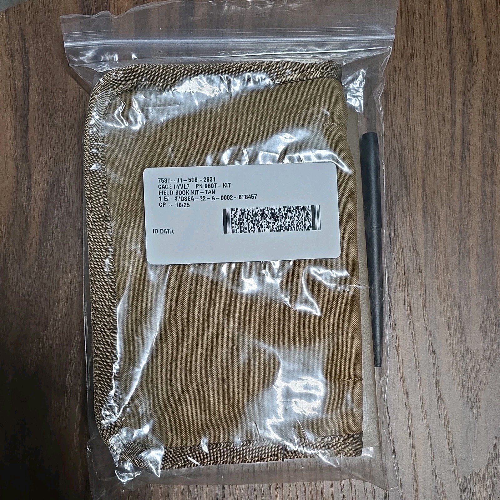 Rite in the Rain Tactical All Weather Field book TAN Cover with Pen, 980T-KITL