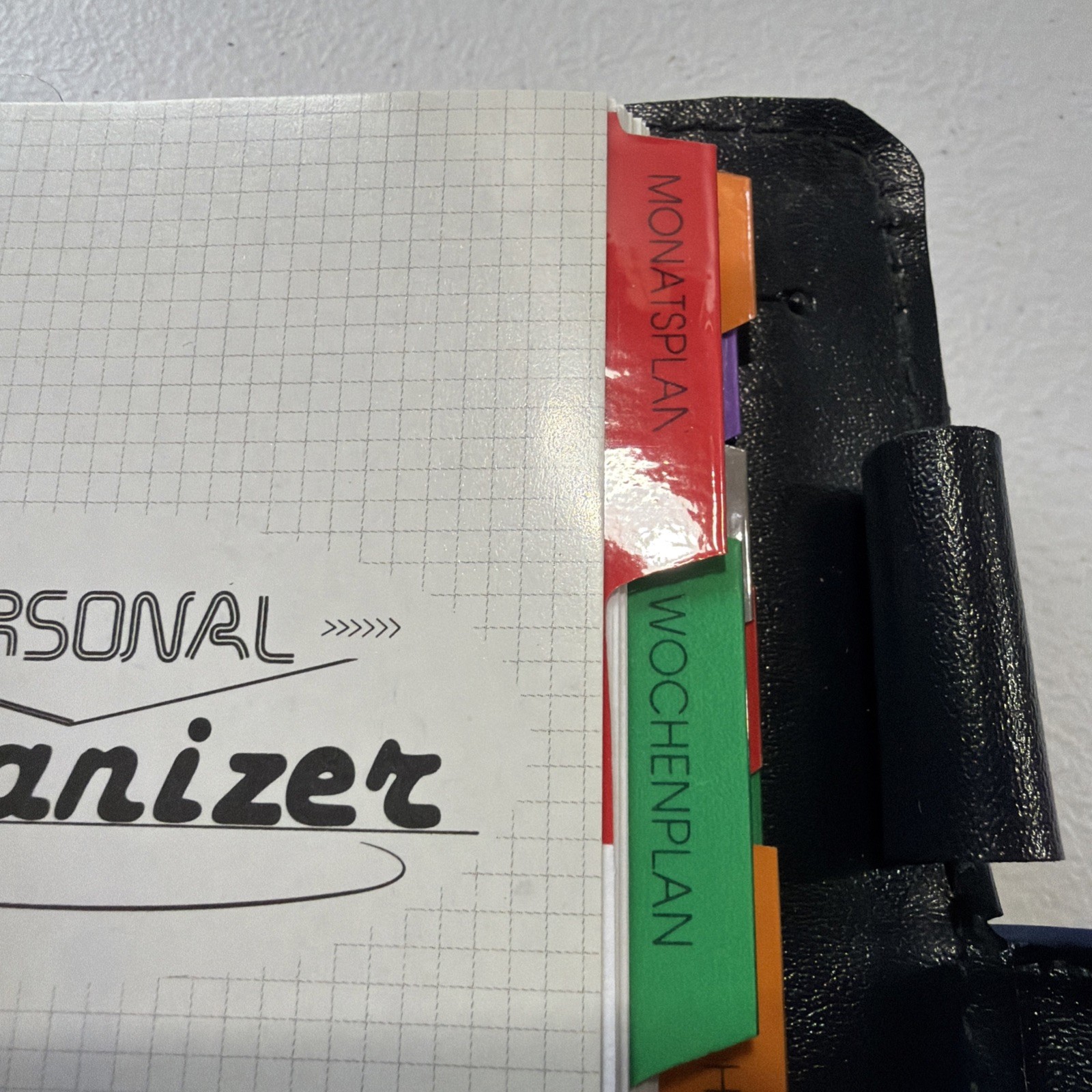 German Day Timer Planner Multi Color Organizer Binder With Id Slot & Pen Holder