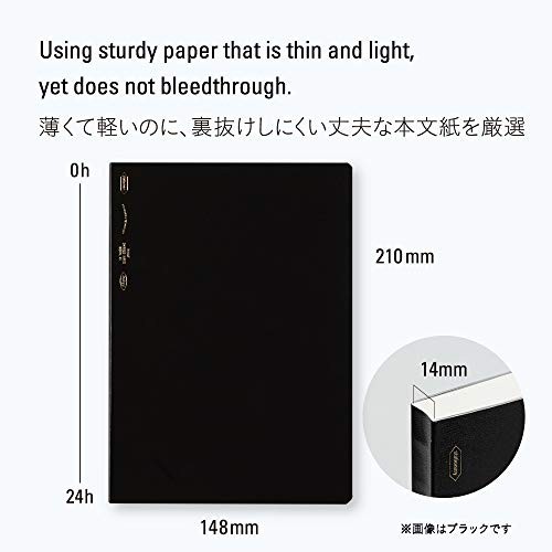 Yellow A5 365 Days Blank Notebook Journal Schedule Memo 8.3×5.8 inches