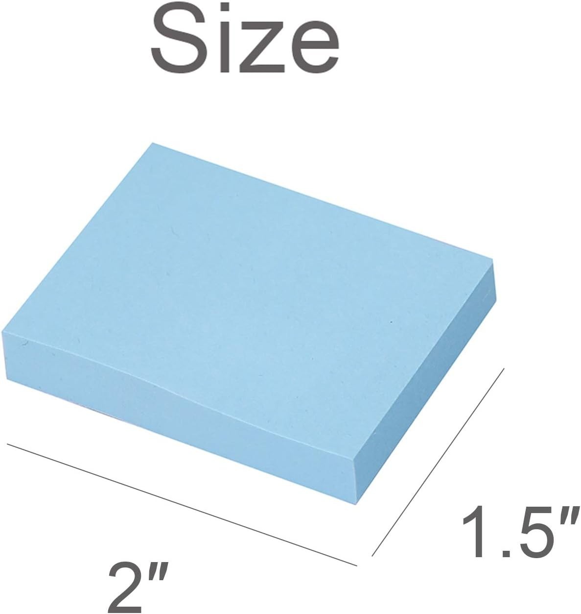 Assorted Light Color Sticky Notes 1.5×2 Inches – 48 Pads, Ideal for Reminders