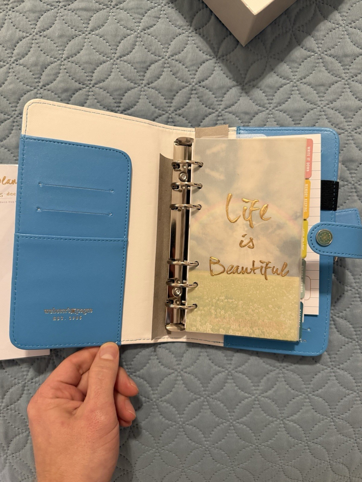 Websters Pages Personal Size Planner Binder Organizer