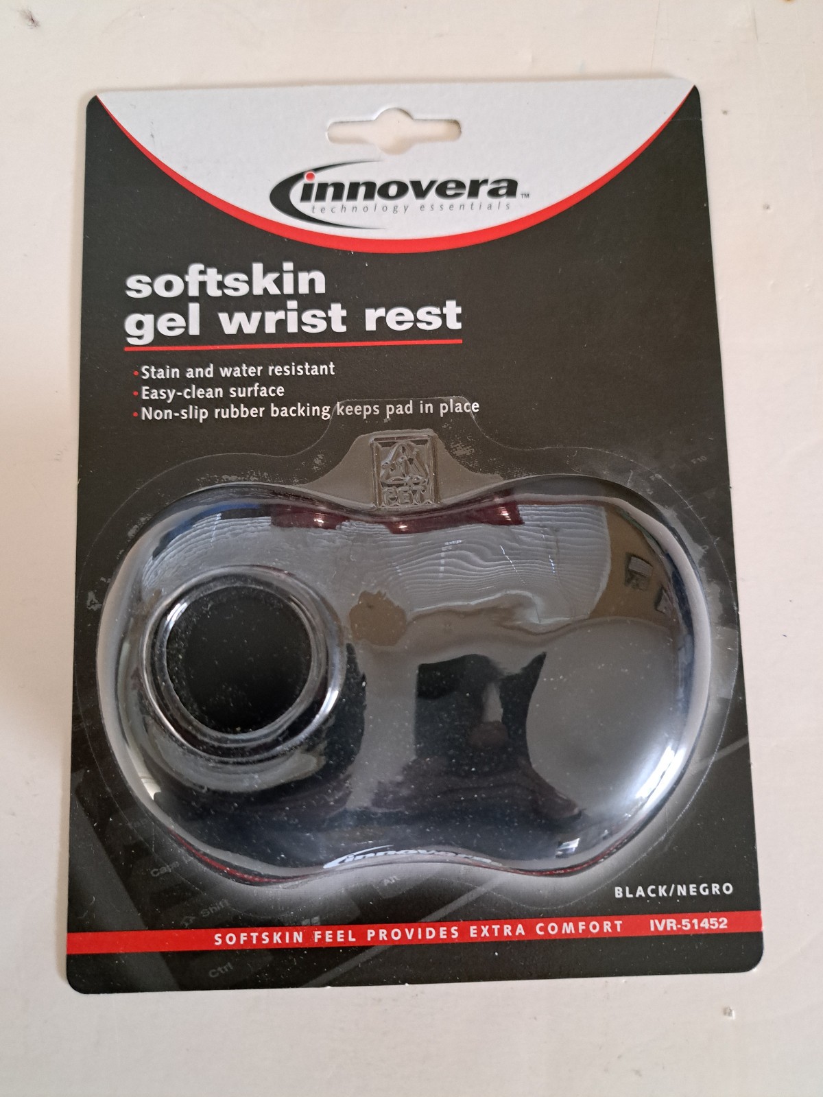 Innovera 51452 Softskin Gel Wrist Rest – Black New