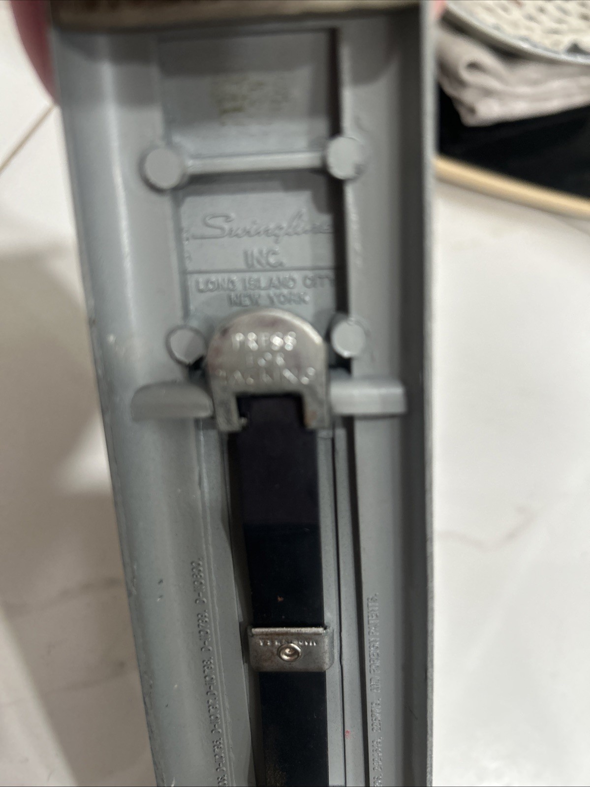 Vintage Swingline Stapler #27 1950s Retro 8 1/2″ Grey Desk Long Island NY Works