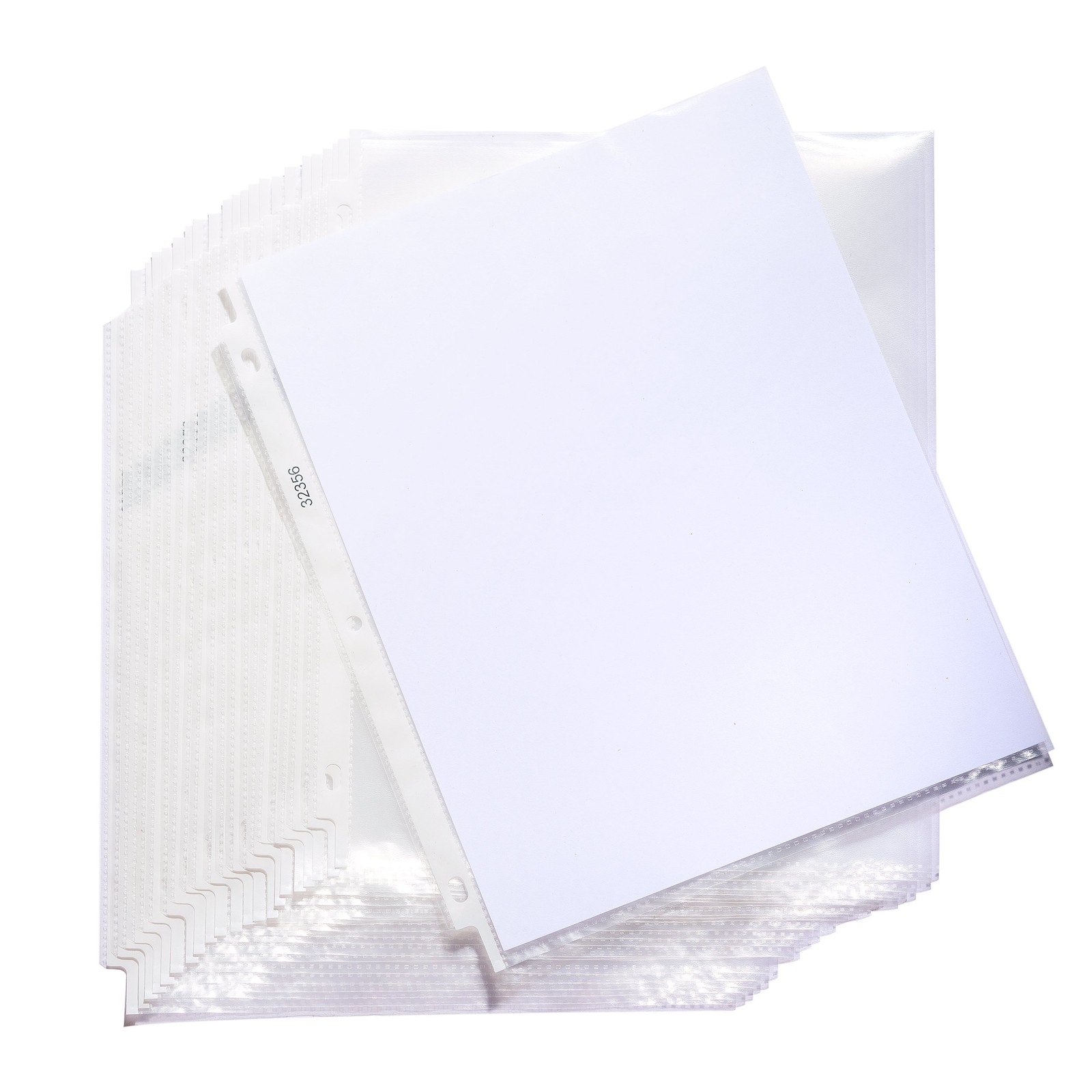 50 PCS NonGlare Top Loading Plastic Binder Sheet Protectors 9×11 Inch 2.4 MIL