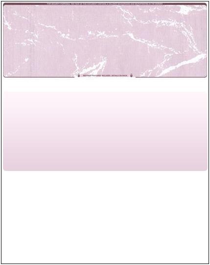 250 Blank Check Stock – Check on Top – Burgundy with Marble design