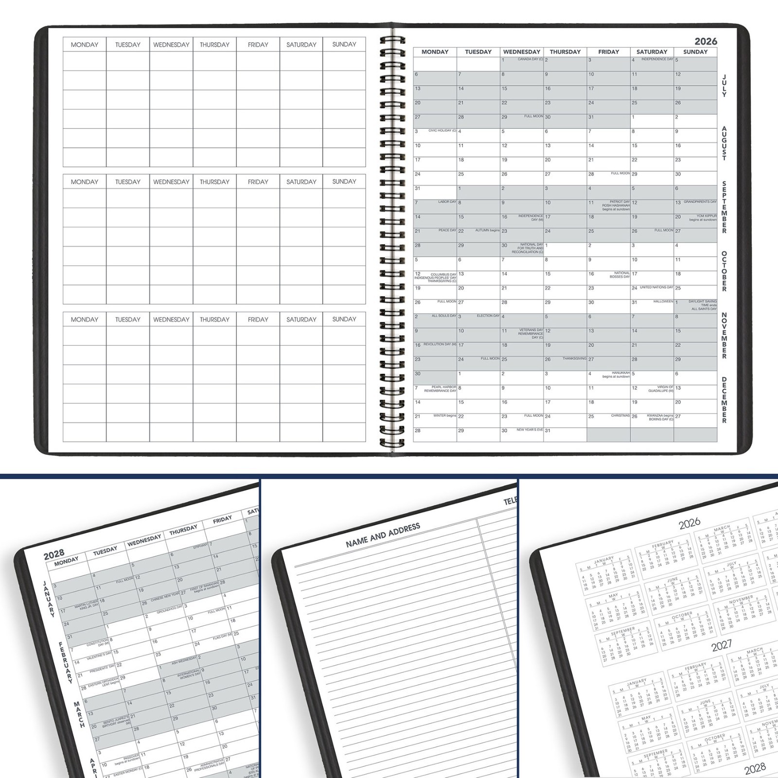 At-A-Glance 2026-2027 70-074-05 Academic Monthly Planner, 9 x 11″