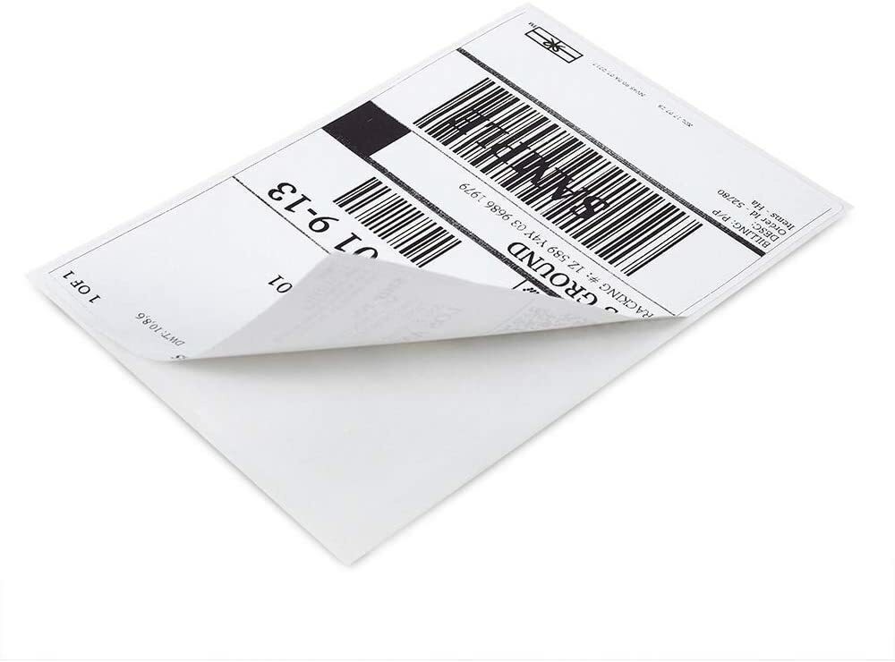 1-20x 500/Stack 4×6 Fanfold Direct Thermal Shipping Labels Blank for Zebra&Rollo
