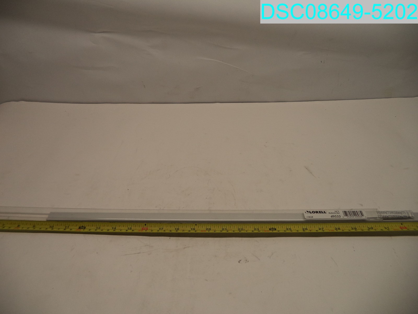 Lorell Bulletin bar Self Sealing Cork Strip 24″ Anodized Aluminum 49533