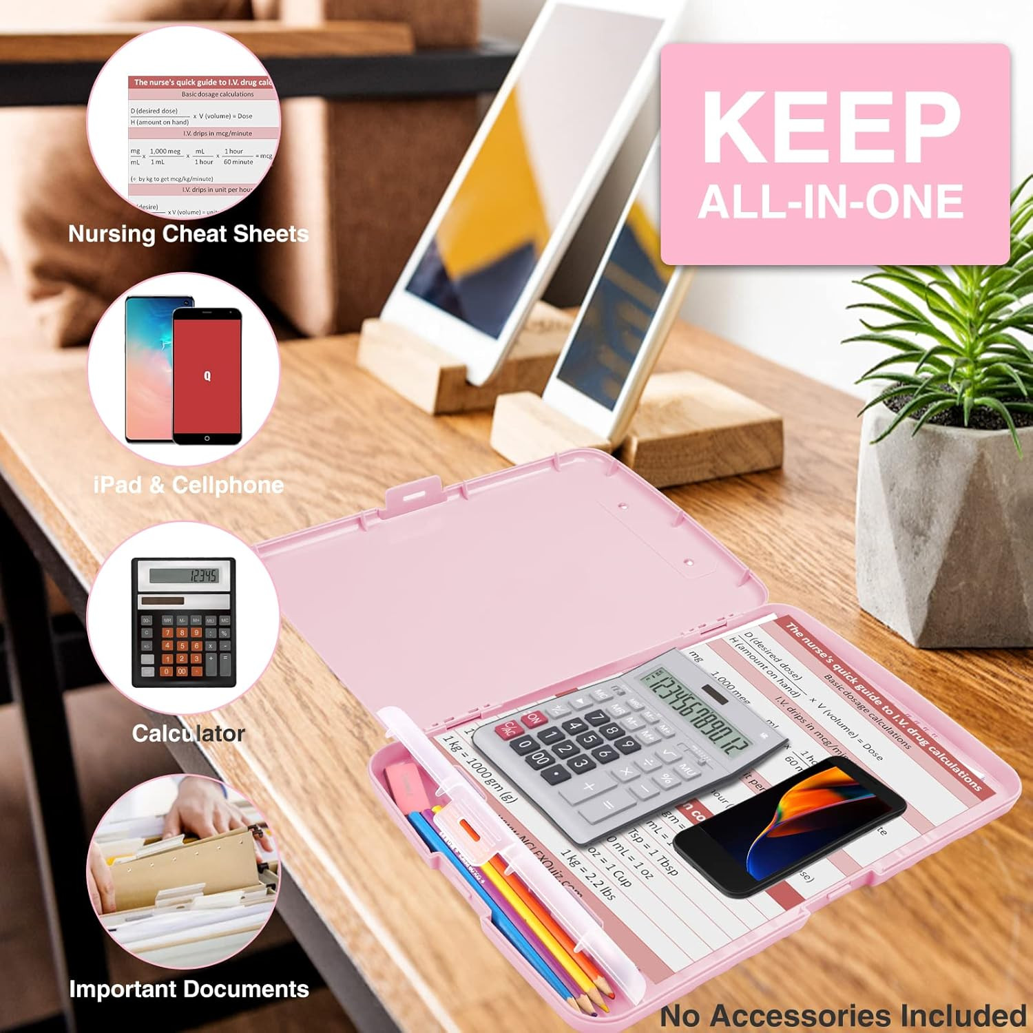 Clipboards with Storage, High Capacity Clip Boards 8.5×11 with Storage, Heavy Du