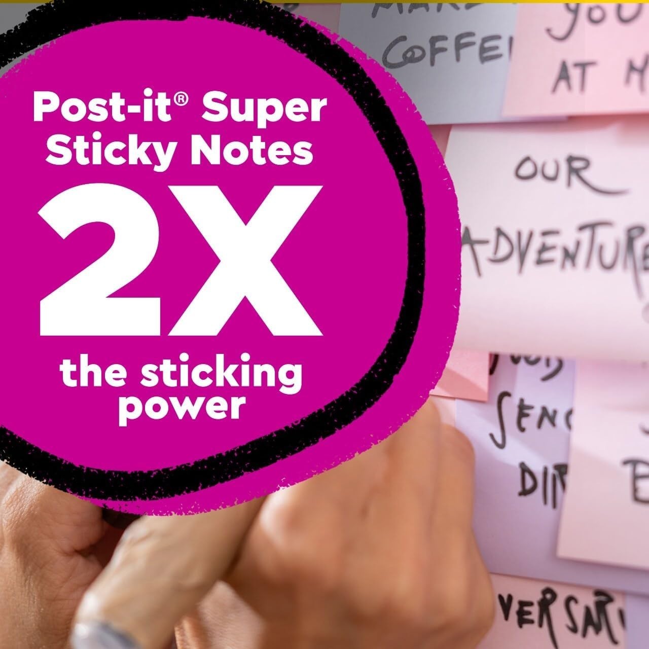 Post it Super Sticky Notes 3×3 Wanderlust Collection 5 Pads 70 Sheets Recycled