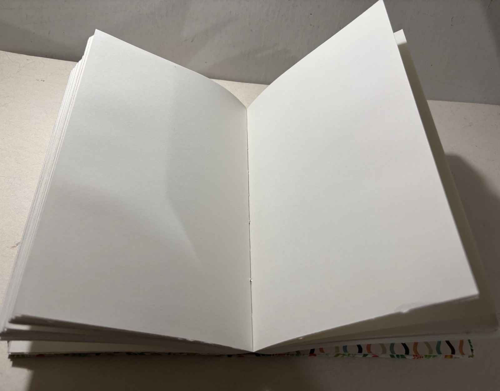 Handmade (Fabric) Flower Design Blank Sketchbook Journal 9 in. X 6 in.