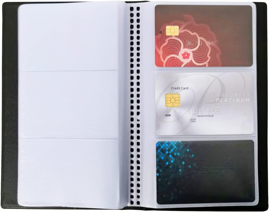 Business Card Organizer Business Card Holder Book, Portable Business Card Binder