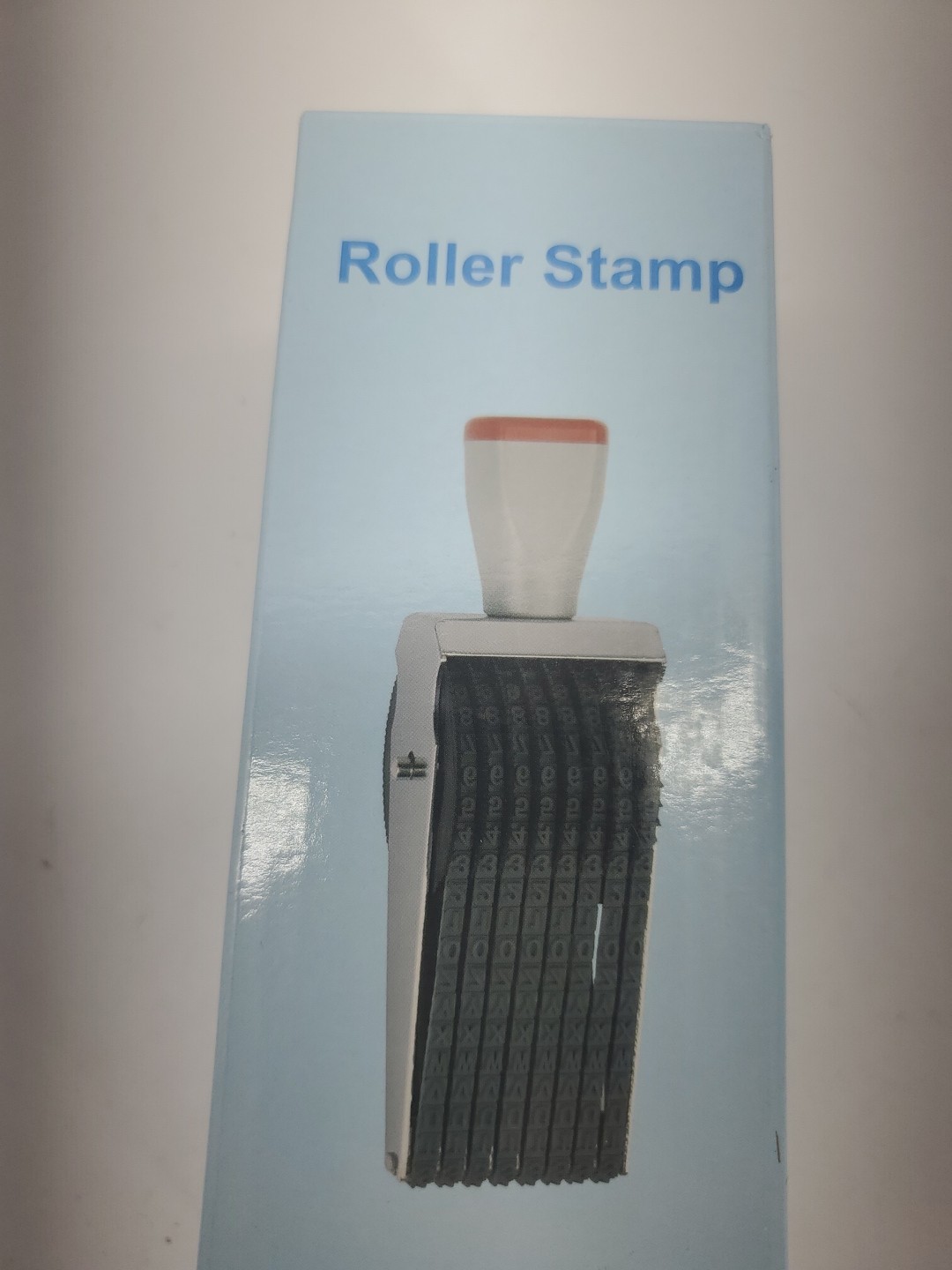 8 Digits Roller Stamp Personalized English Alphabet Number Symbol Rolling Whe…
