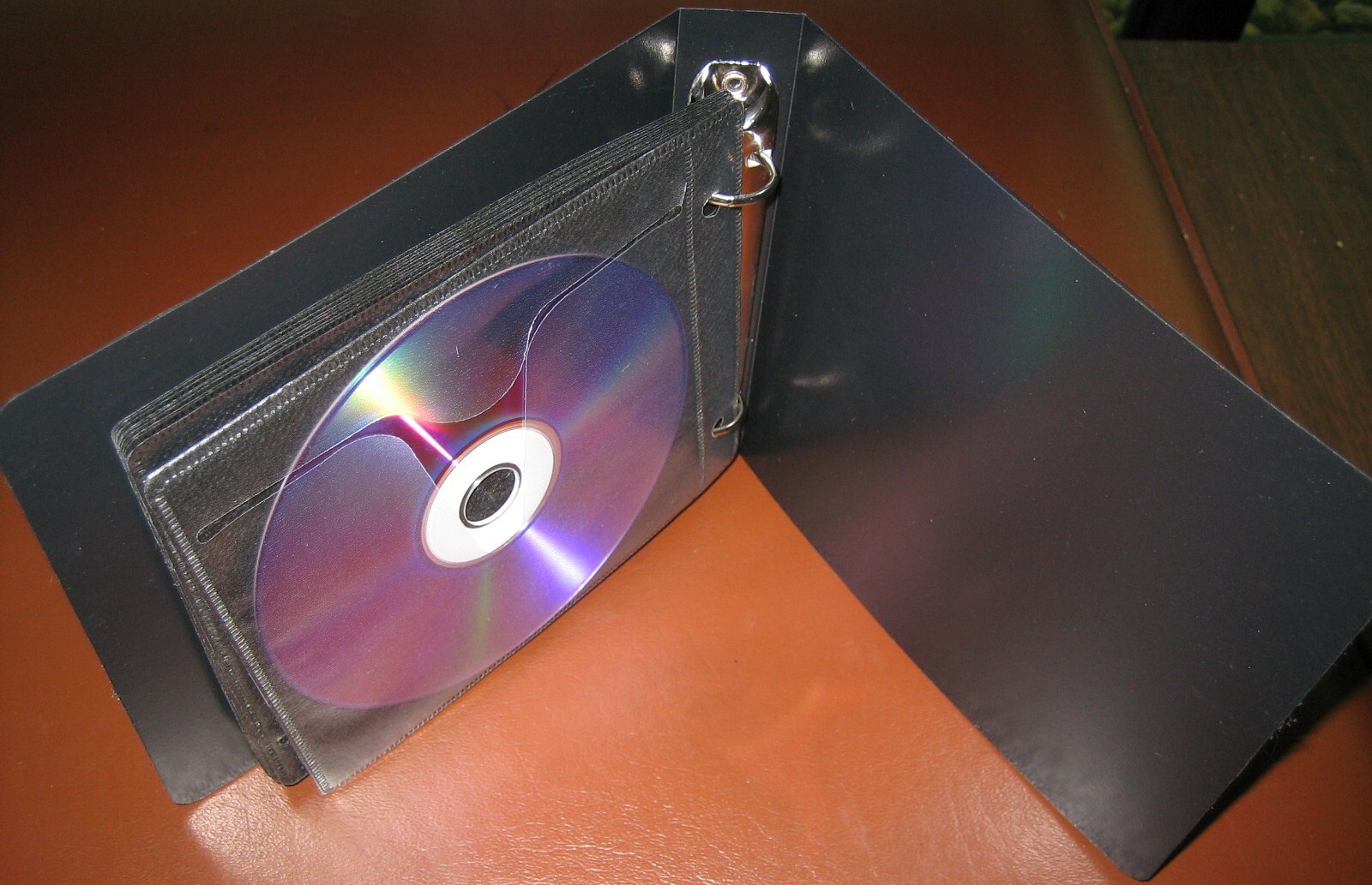 5 PK 20-DISC BLACK CD DVD 2-RING ALBUMS WITH ARTWORK SLEEVE-MH10/5/SF006BLK/50