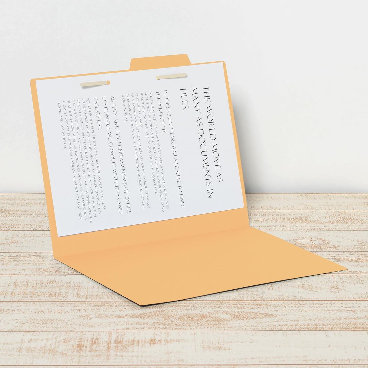 PLUS Individual Folder Economy A4 Landscape Yellow FL-081IF