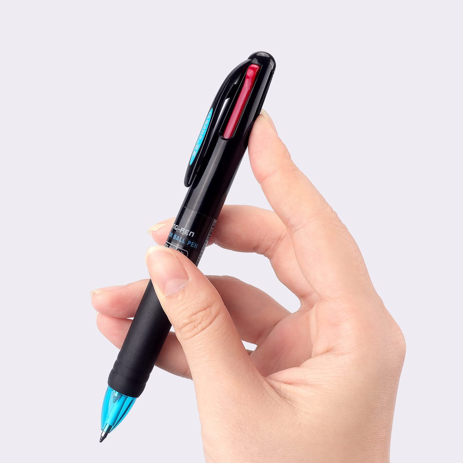 8 Pack Multicolor Ballpoint Pens 4-in-1 0.7mm Colored Retractable Ballpoint Gift