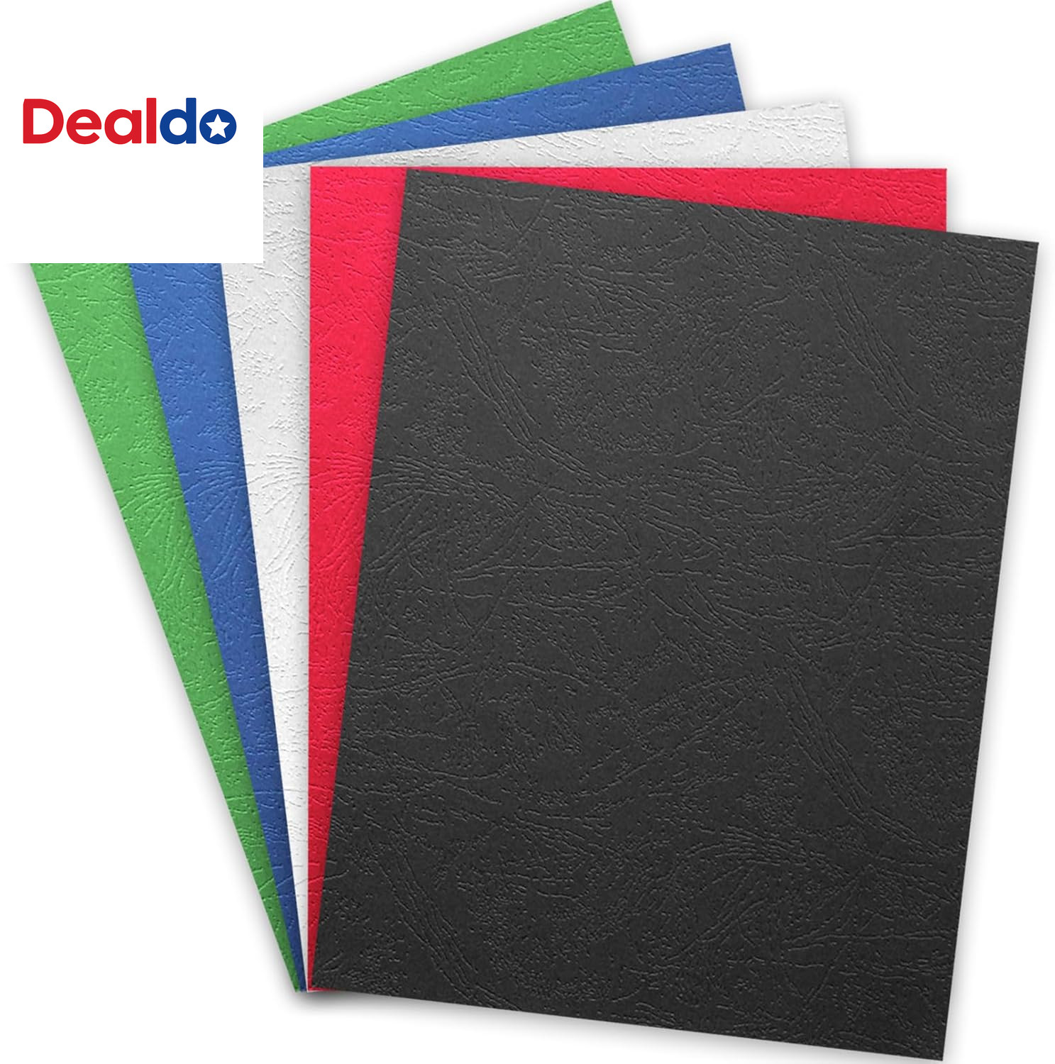 100 Pack 13Mil Grain Texture Paper Binding Presentation Covers, 8-1/2 X 11 Inche