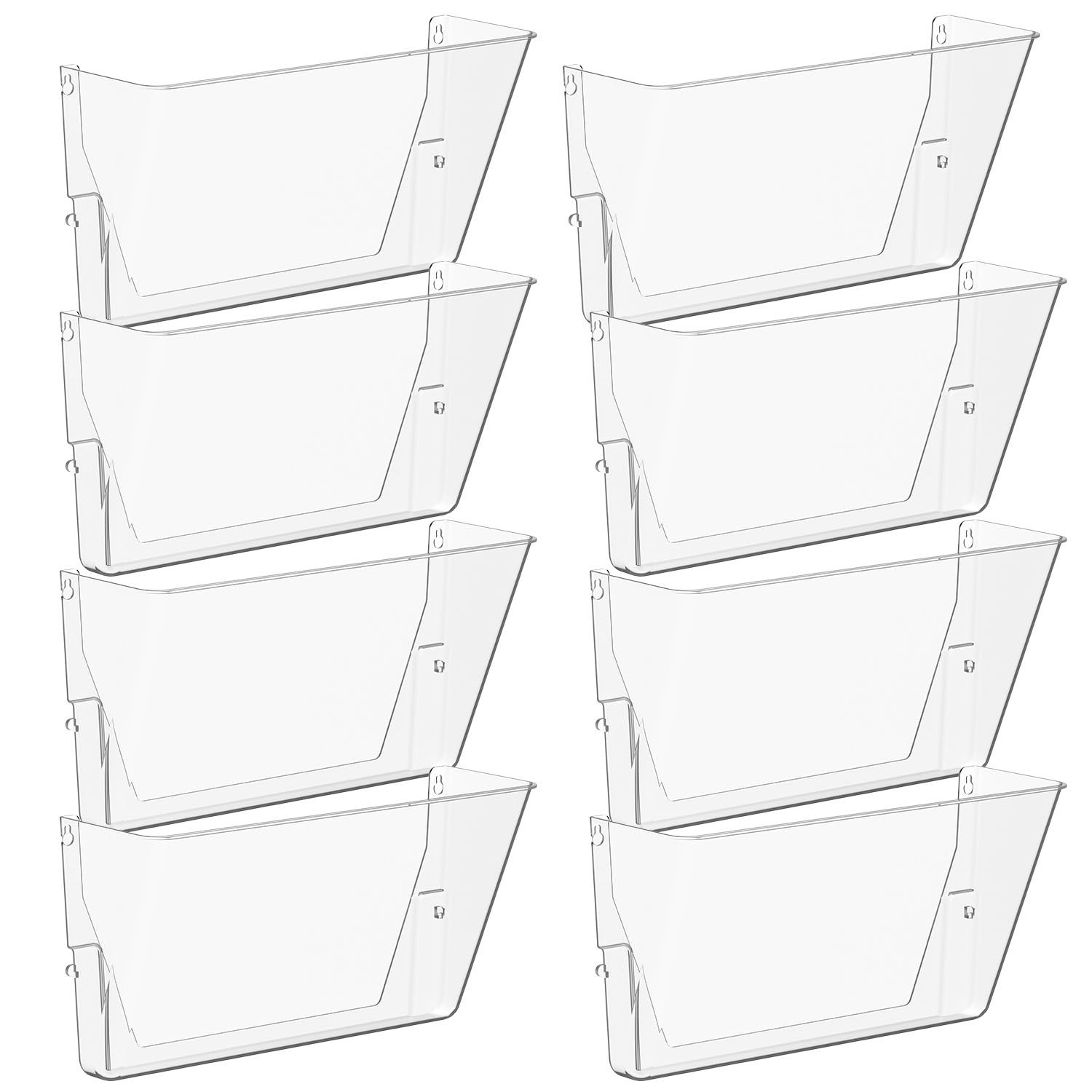 Gawerk Clear Acrylic Single Pocket, Plastic Hanging Wall Mount File… Fast Ship