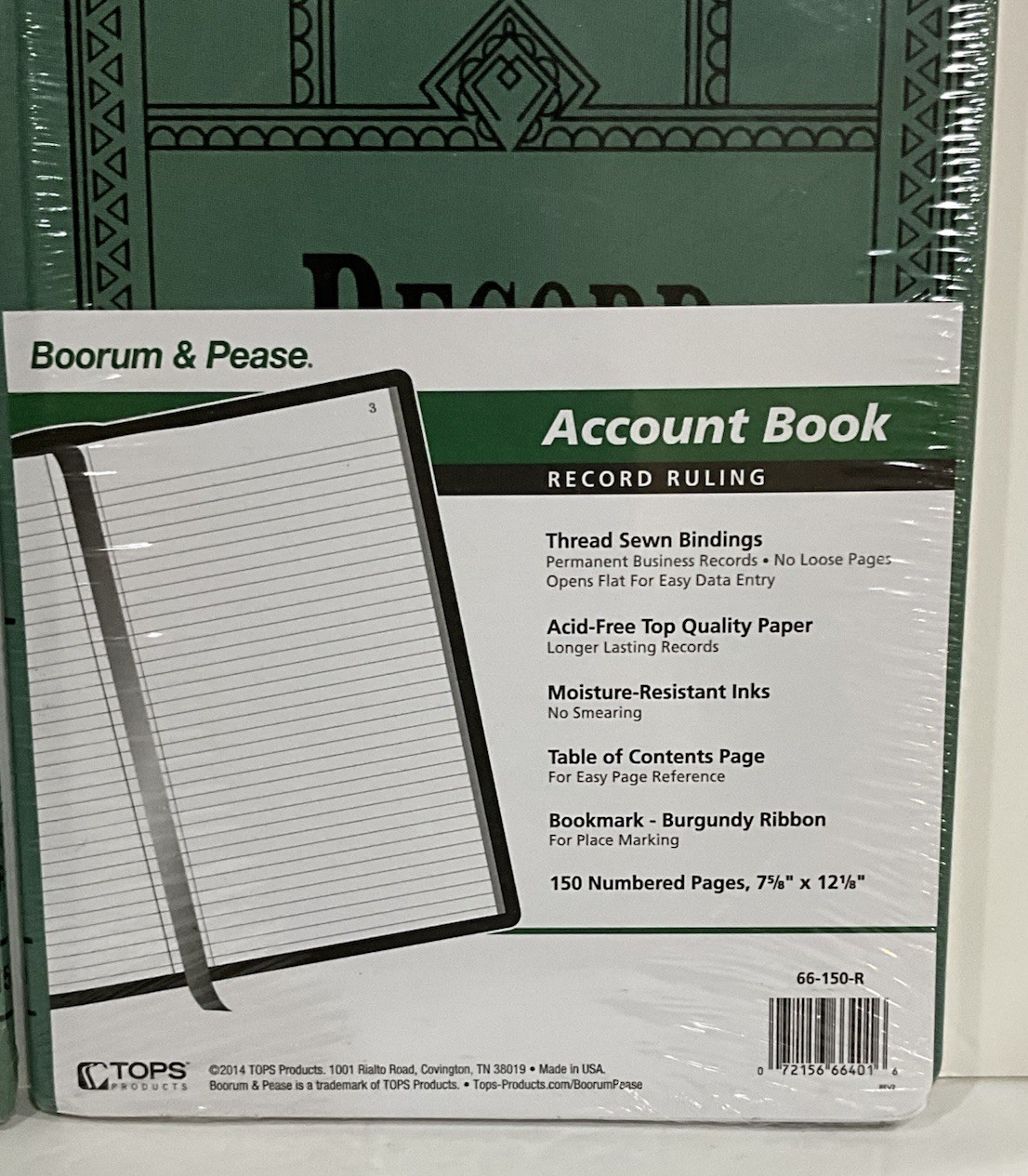 Boorum & Pease Record Account Book Lot Of 2 See Description & Pictures
