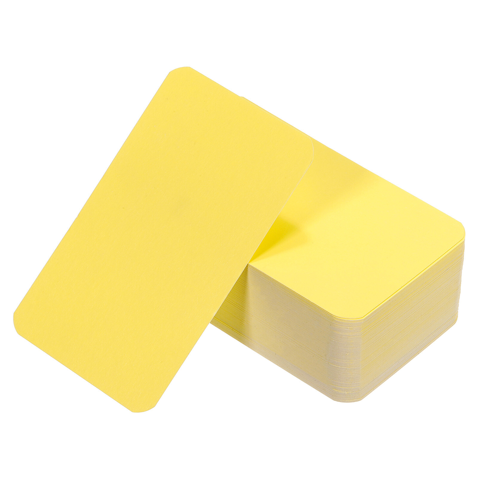 100Pcs 3.5″ x 2″ Blank Paper Business Cards Small Index Flash Cards Note Yellow