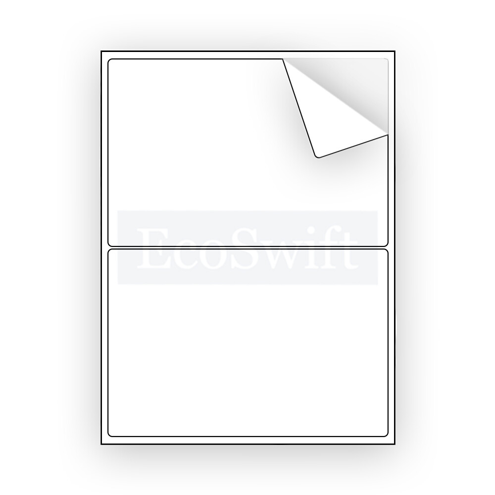 (100) 8.5 x 5.5 XL EcoSwift Shipping Half-Sheet Self-Adhesive eBay PayPal Labels