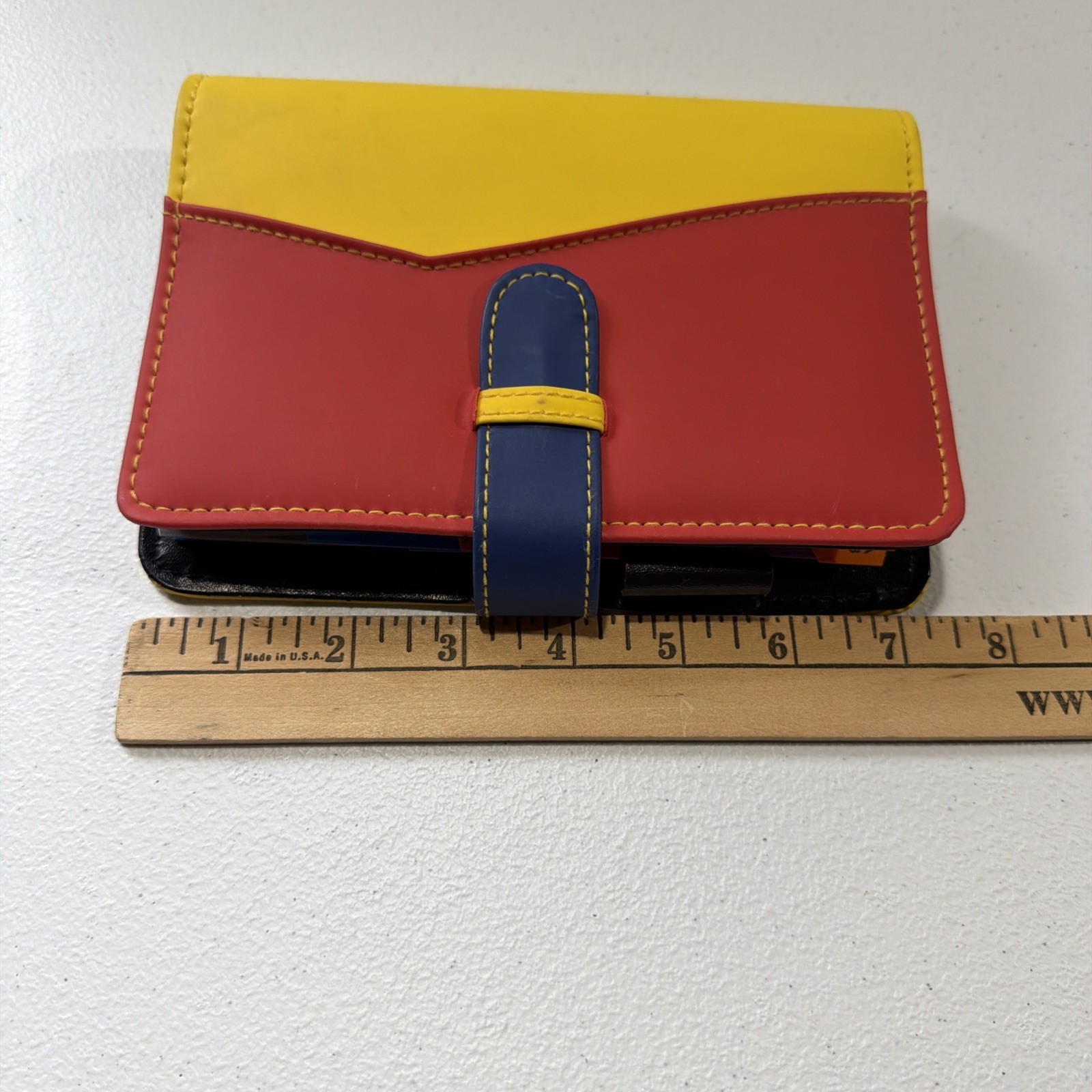 German Day Timer Planner Multi Color Organizer Binder With Id Slot & Pen Holder