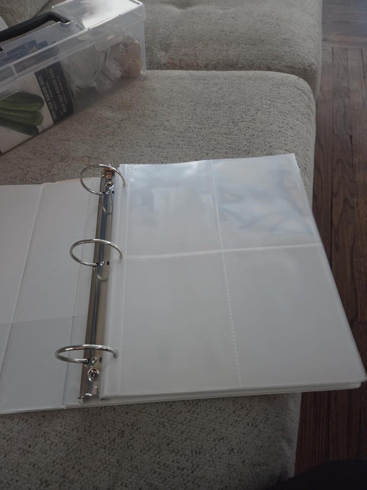 25 Pack Seed Storage Sleeves 200 Pockets 4 Slot Binder Seed Organizer Clear Shee