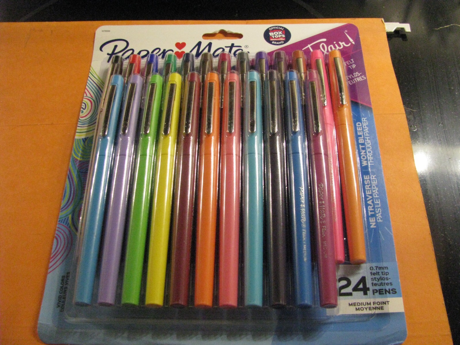 Brand New – Paper Mate Flair Felt Tip Pens, Medium Point, 24 Assorted Colors