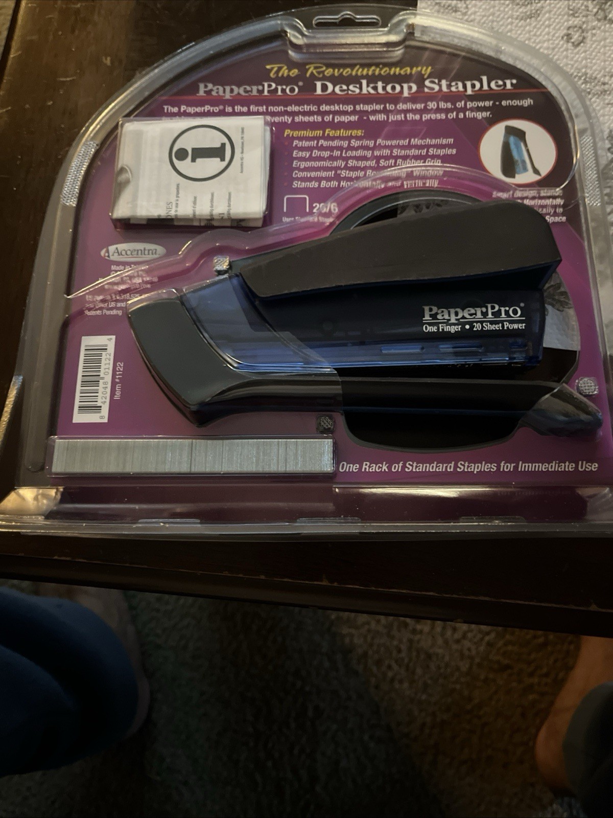 Paper Pro Desktop Stapler With Staple Gun 20 Sheets Power