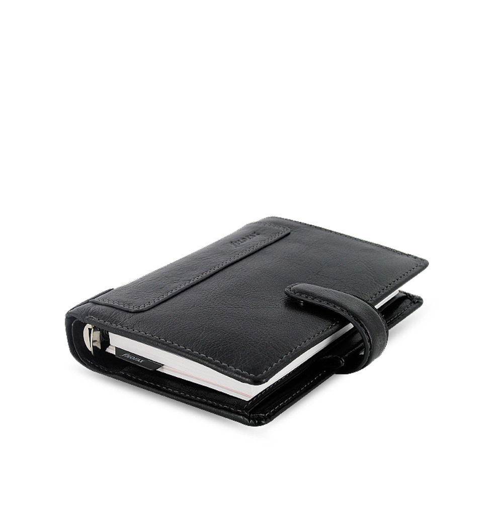 Filofax Pocket Size Holborn Organiser Planner Diary Leather Black Book 025115