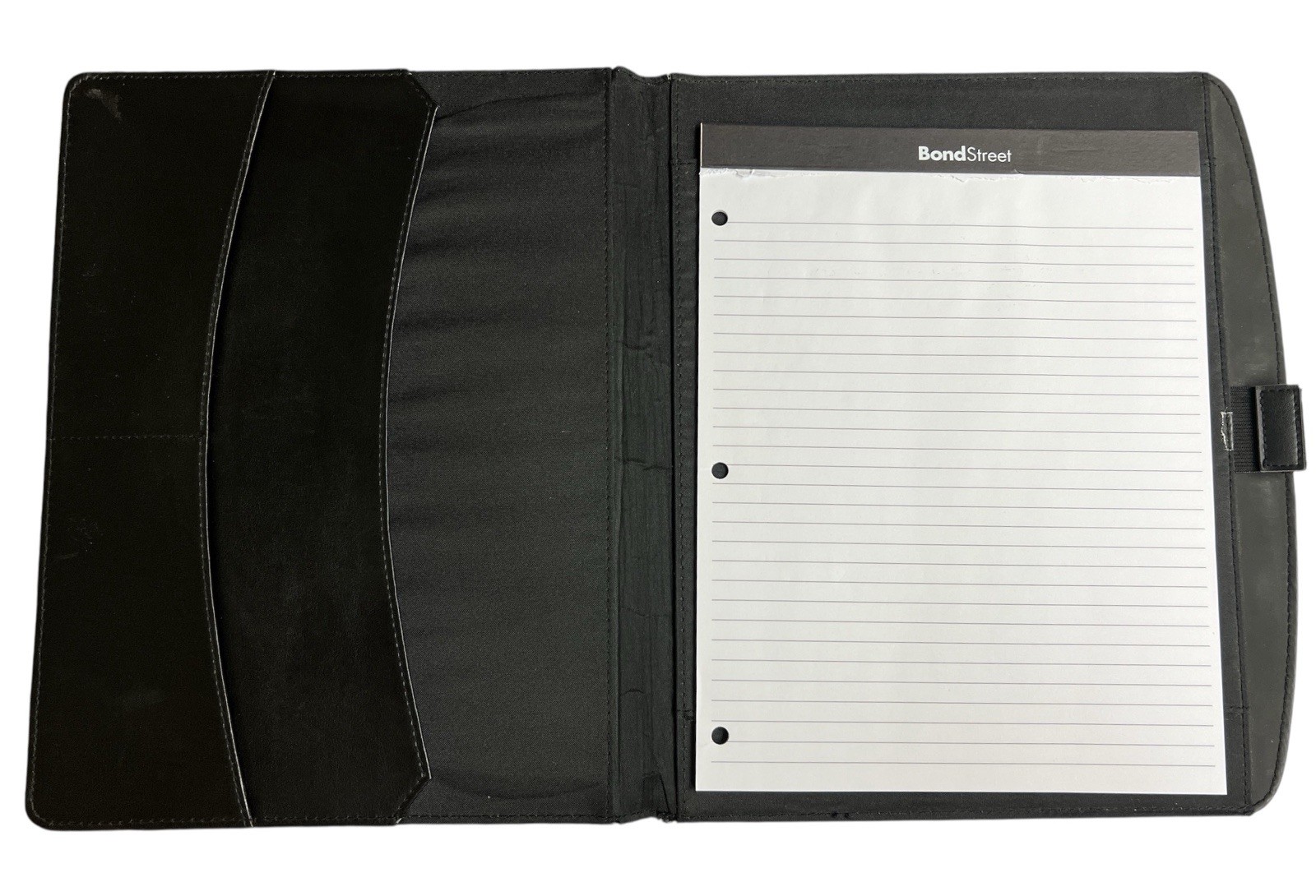 Microsoft Black Leather Business Portfolio Organizer Vintage READ