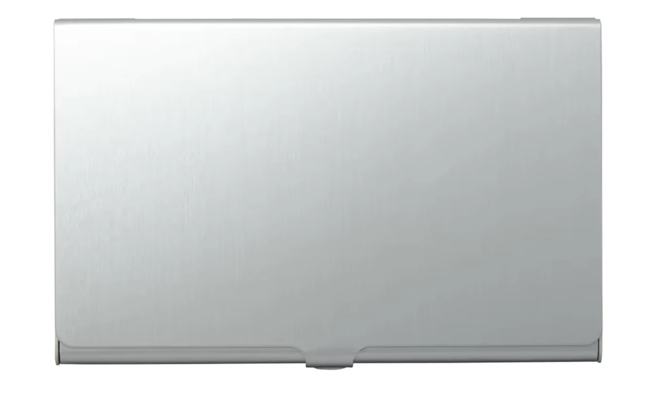 MUJI Aluminum Card Holder Case 60x93mm Slim Business Fits 15 Cards – US Seller