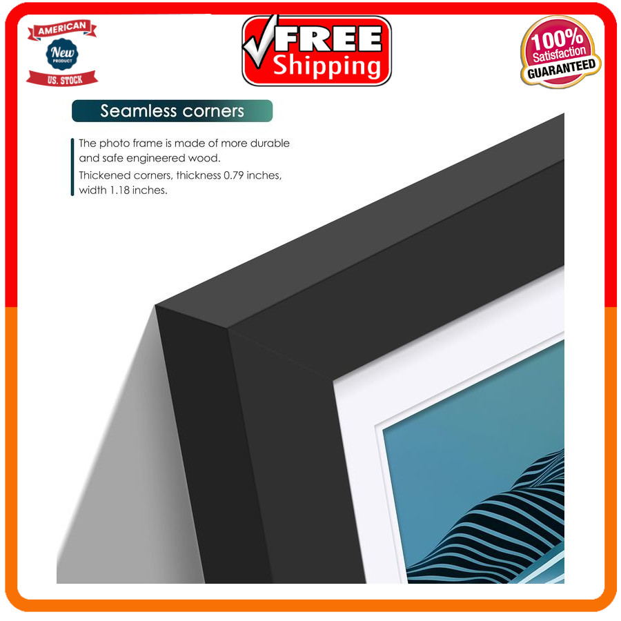 Vinyl Record Display Frame 16X22 Inches Display Record Album and 12.5X12.5 Album