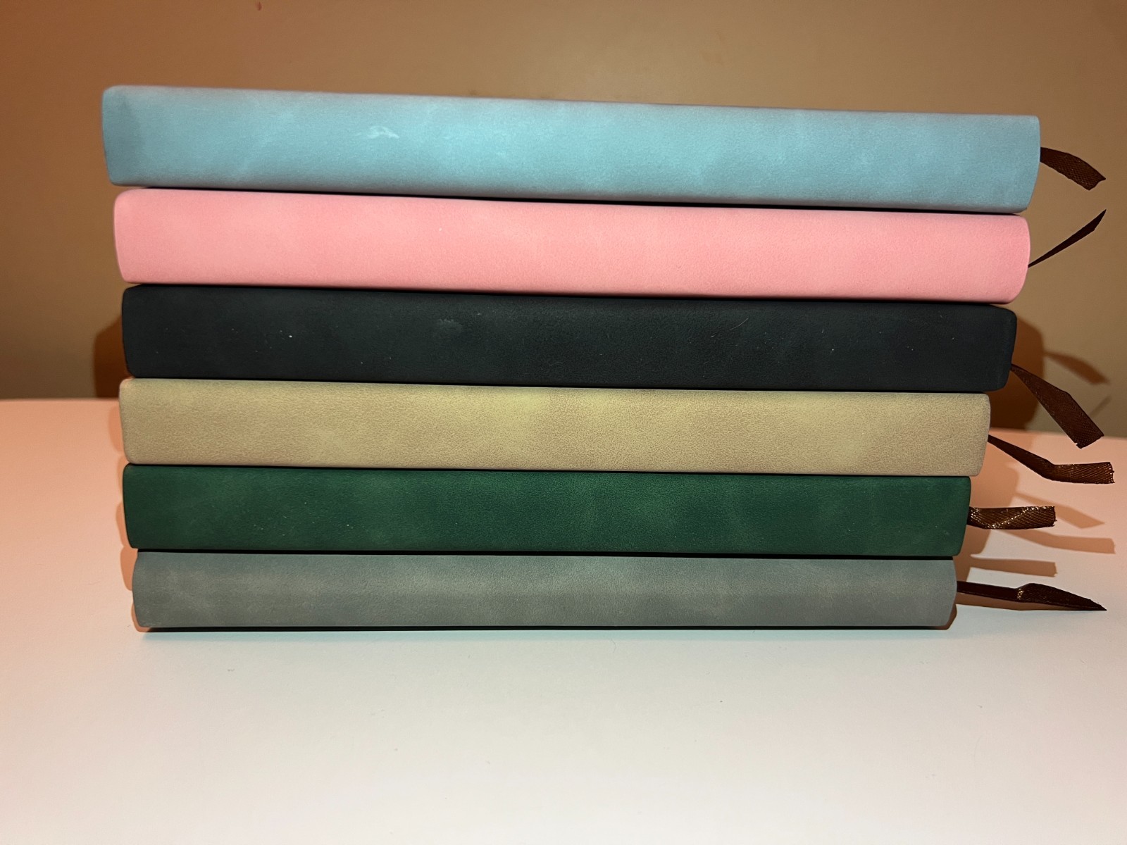 Set of 2 Lined Notebook A5. Color Pink and Blue. Free Shipping USA
