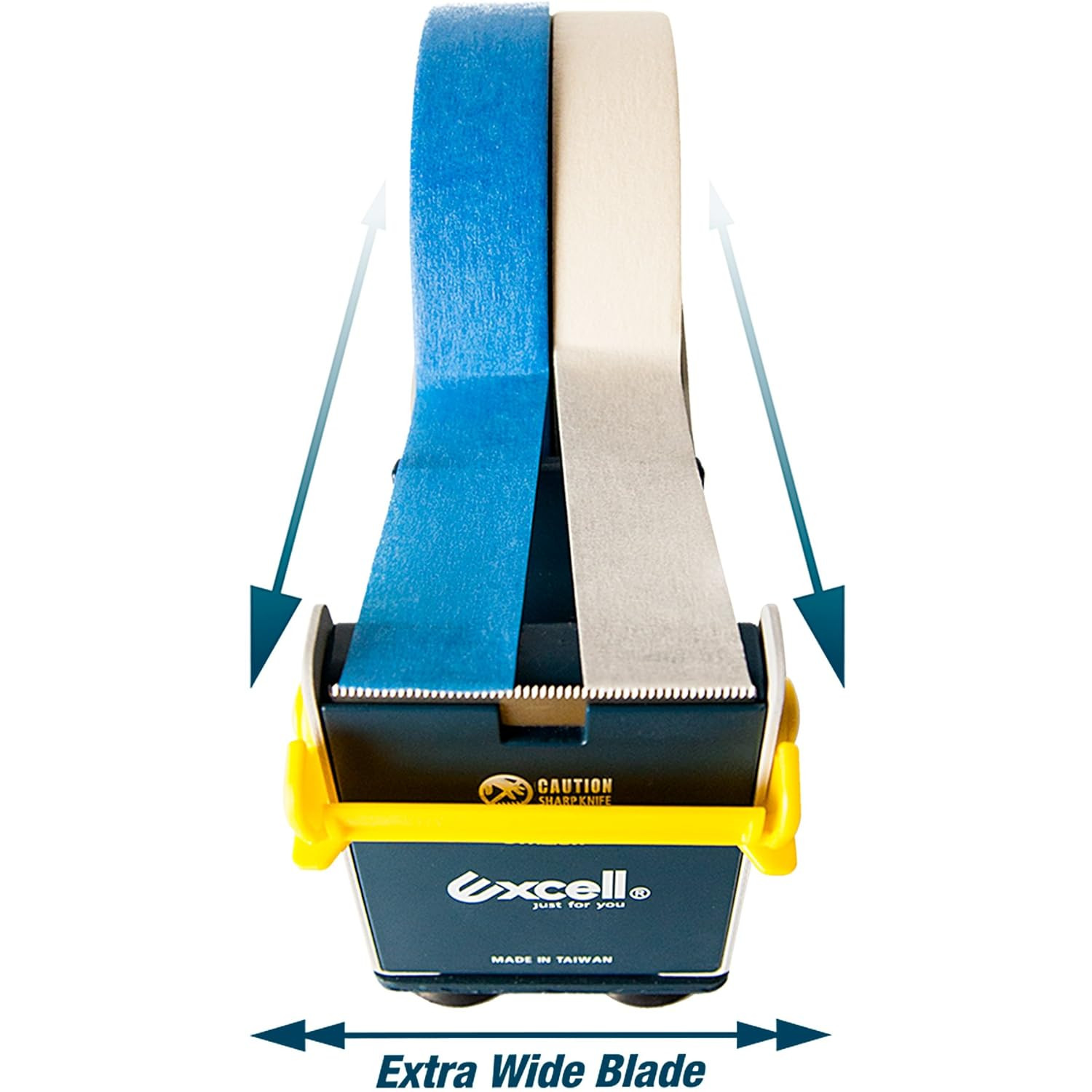 Excell EX-17/3IN JVCC EX-17 Steel Desk Top Tape Dispenser: 3″ Wide, Blue/Grey