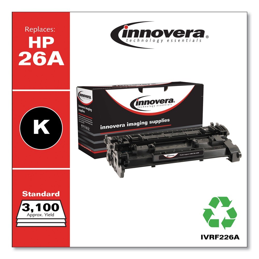 Innovera F226A 3100 Page-Yield Remanufactured Toner for 26A (CF226A) – BK New